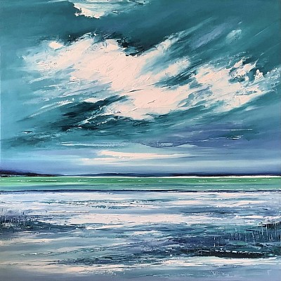Viharos Tihany . 80x80cm .