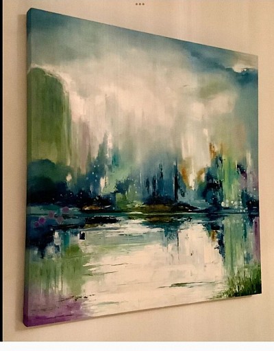 Balatoni öböl. 90x90cm