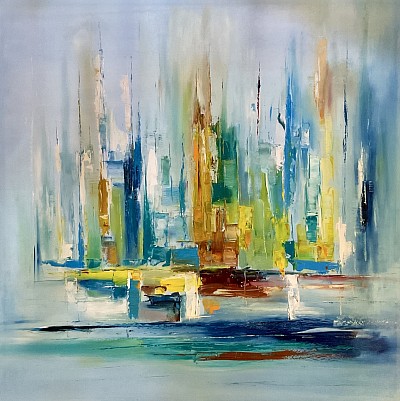 Balatoni öböl. 90x90cm